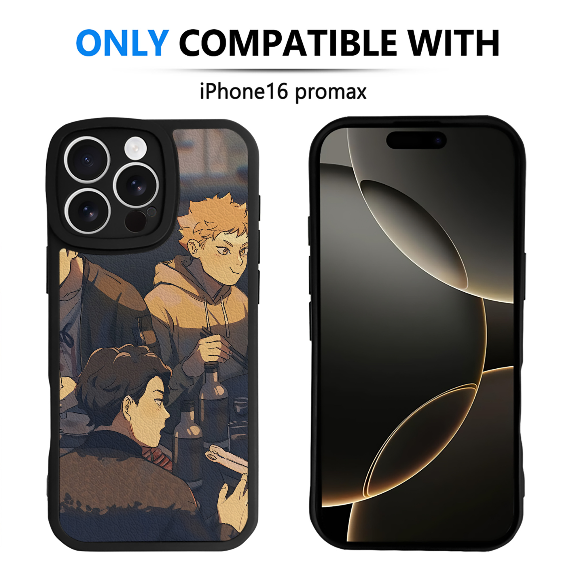 （画像用） ハイキュー!! Haikyu!! 【iPhone 16シリーズ対応】シリコンスマホケース（レザー調） 材質：シリコン